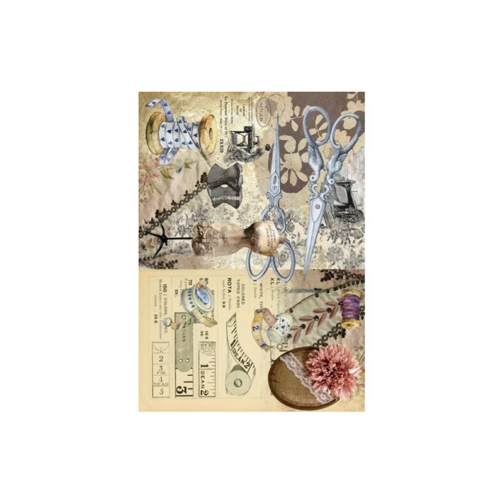Papel De Arroz COSTURERO VINTAGE
